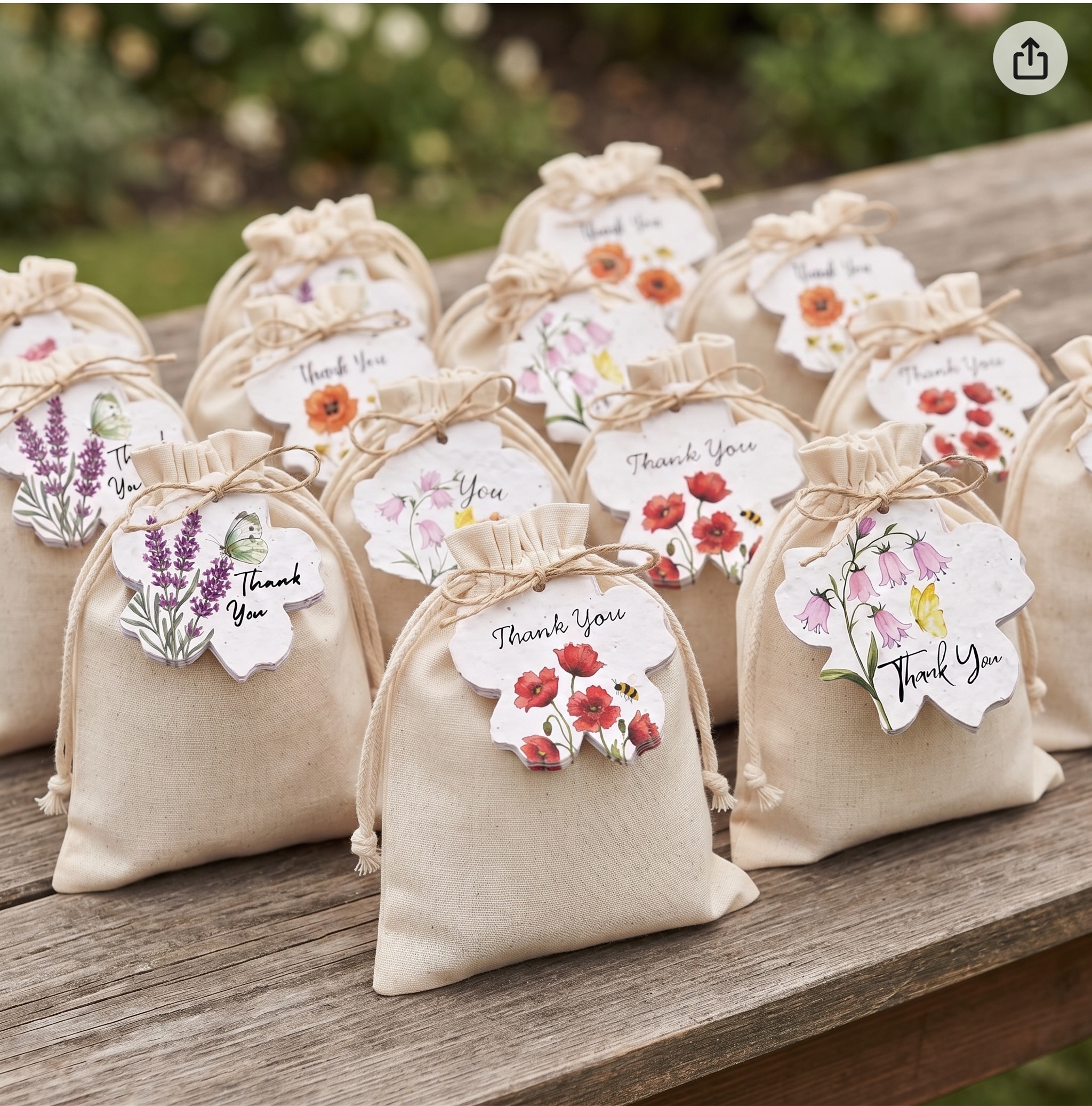 Seed Paper Thank You Tags